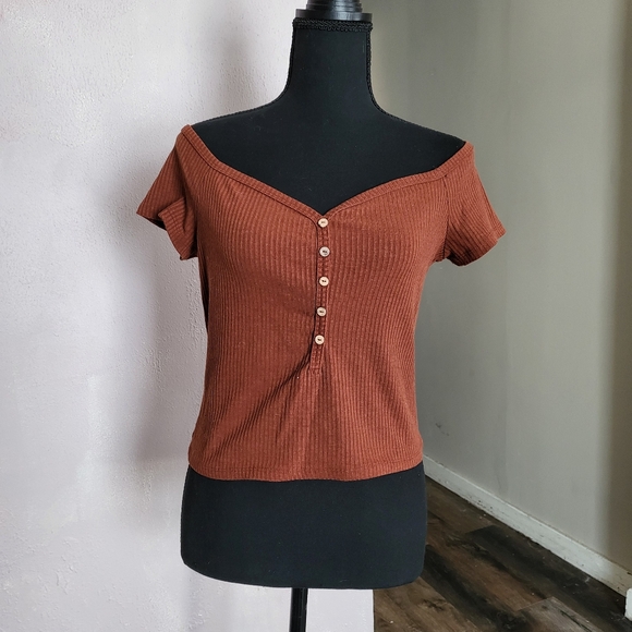 🍂🩵off the shoulder top - Picture 1 of 5